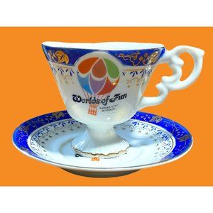 Worlds of Fun Kansas City Missouri Teacup and Saucer Hot Air Balloon